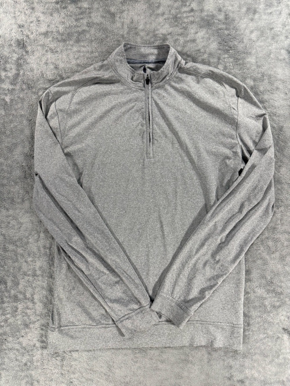 Johnnie O Flex Prep-Formance Quarter Zip Pullover Grey Heather Small
